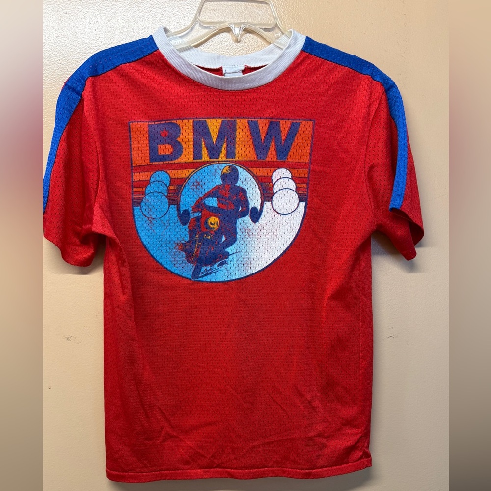 Vintage BMW Motorcycle mesh shirt